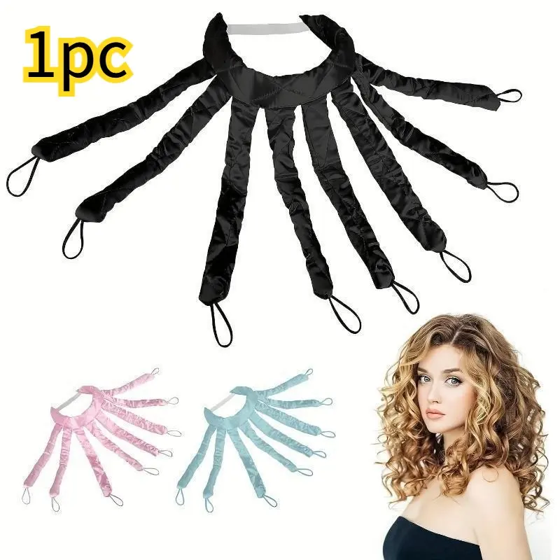 1pc[Octopus Curling Rod] No Heat Octopus Curling Rod Soft Headband Hair Roller No Heat Hair Curlers Heatless Curls for Overnight DIY Hair Styling Tools