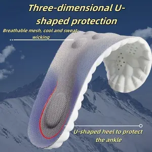Foot Fatigue Saver! 4D Air Cloud Tech Insoles, Ultra-Soft Comfort + Acupressure Massage, All-Day Foot Support
