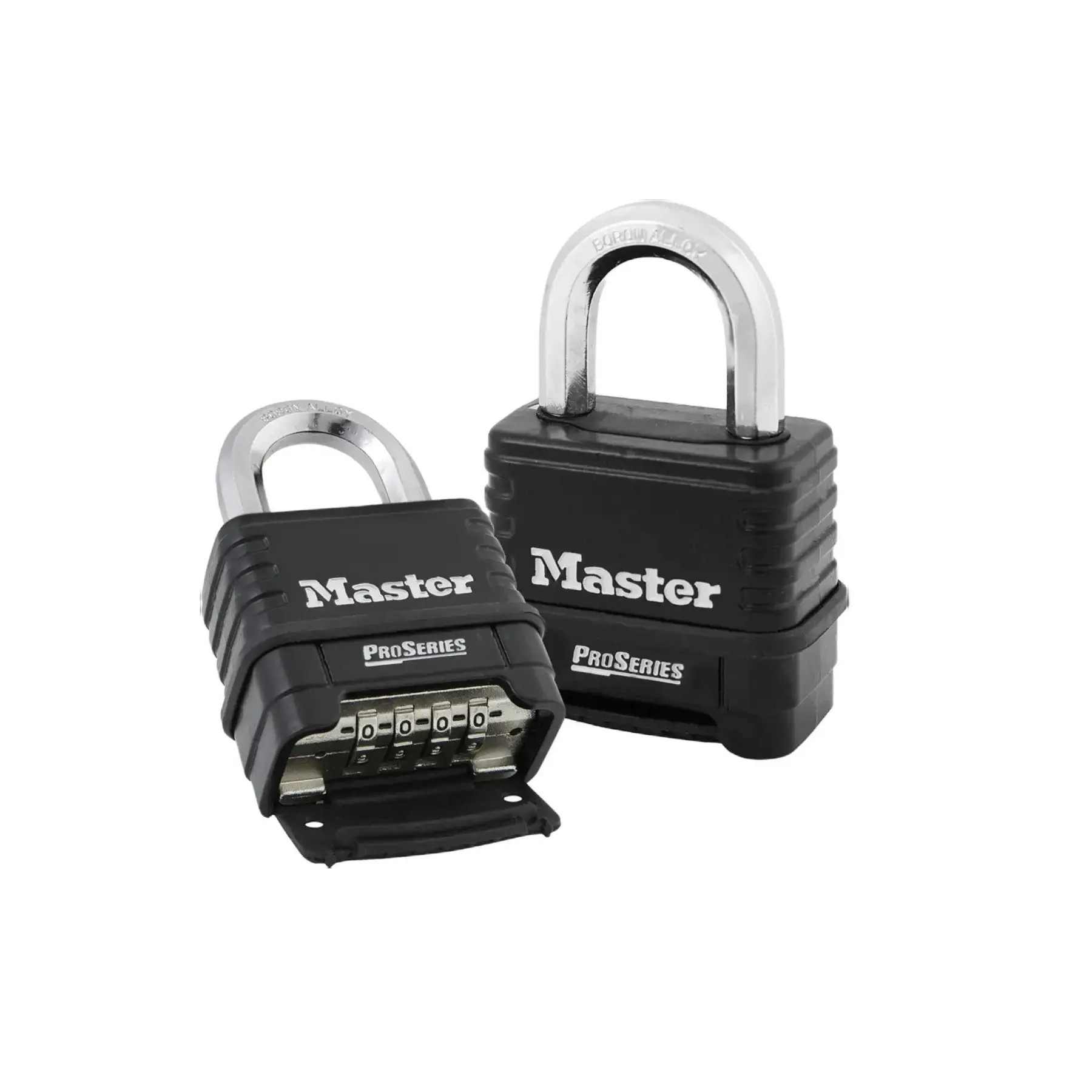 Resettable Black Die-Cast Padlock
