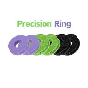 Precision Rings Thumbsticks Aim Boost Kit for PlayStation 5 (PS5) Controllers Accessories | Purple-Black Thumbsticks | Silicione Rubber 6 Pcs Precision Rings joystick ps5 joystick fps thumbsticks player controller