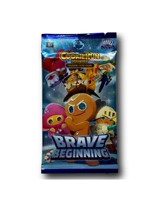 Crown TCG CookieRun TCG: Brave Beginning Single Booster Pack - Factory Sealed, Official Release, Collectible Cards for All Players