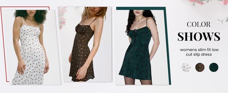 Mundoven Women's Floral Dress Low-Cut Square Neck Spaghetti Strap Tie Bodycorn 90s Y2k Sun Dresses Springfresh Casual Wear Women's Slip Summer Dress with Adjustable Straps & Elastic Neckline Mundoven Women's Floral Dress Low-Cut Square Neck Spaghetti Strap Tie Bodycorn 90s Y2k Sun Dresses Springfresh Casual Wear Women's Slip Summer Dress with Adjustable Straps & Elastic Neckline