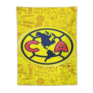 Club America Soccer Team Tapestry Mexican Football Fan Wall Hanging for Bedroom & Man Cave Decor