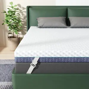 2"  XL Memory  Mattress Topper, Soft Mattress Topper for  ,  Bed Topper with 2-Sided Breathable Cover,  5-Zone Design