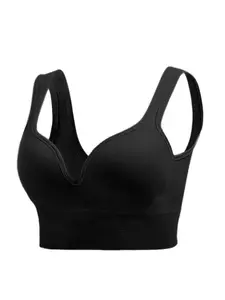 Women's Seamless Comfort Sports Bra, Yoga Fitness Bra, Workout Bra, Fitted Casual Style, Perfect for Girls Who Love Fitness, All Seasons