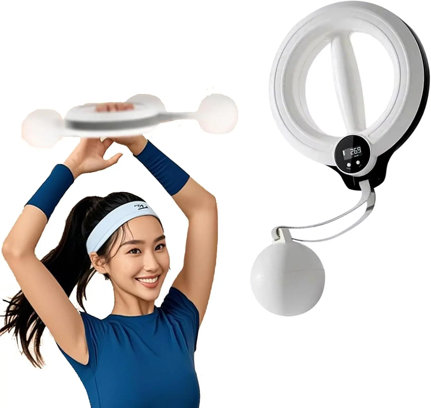 360° Rotating Wrist & Forearm Trainer - Arm Fitness Machine, Portable Upper Body Strength Tool for Home & Gym Use