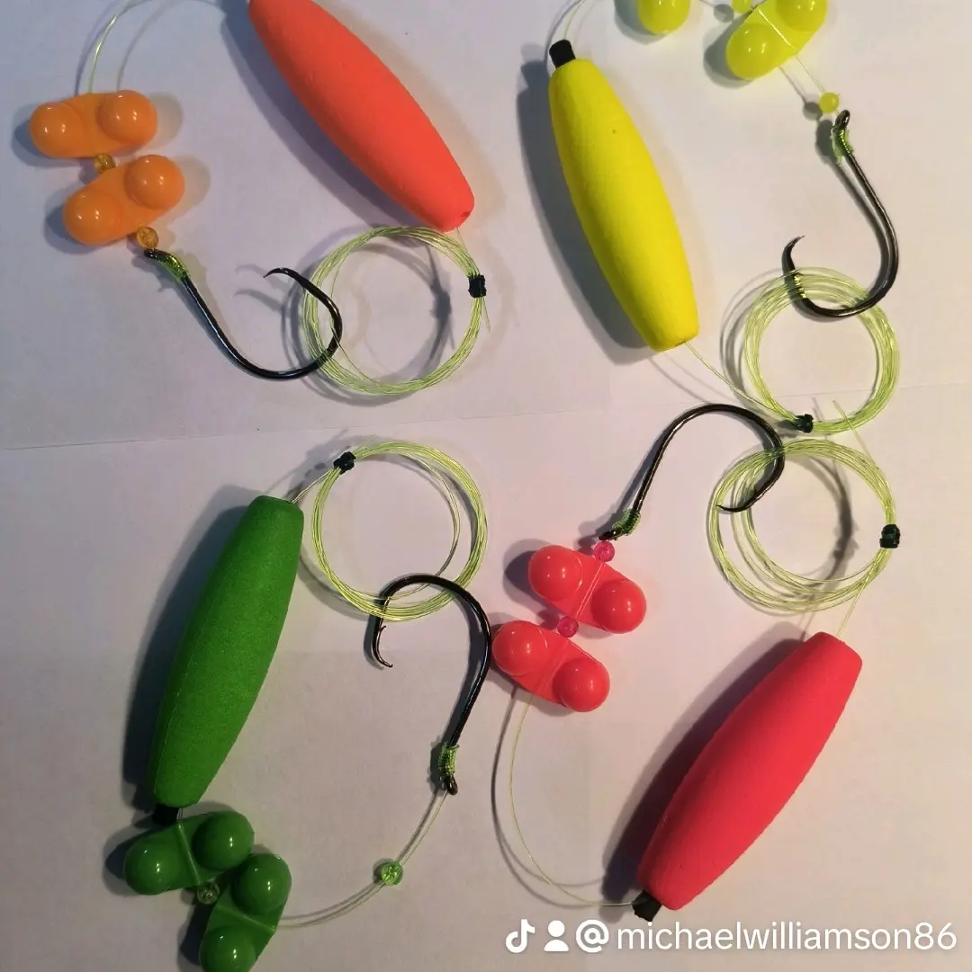 16 pack of Santee Catfish Rigs with Rattles