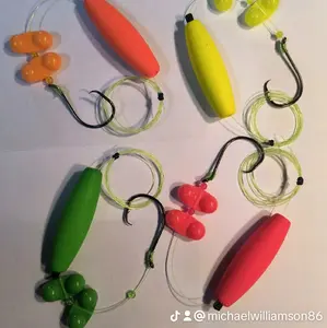 16 pack of Santee Catfish Rigs with Rattles