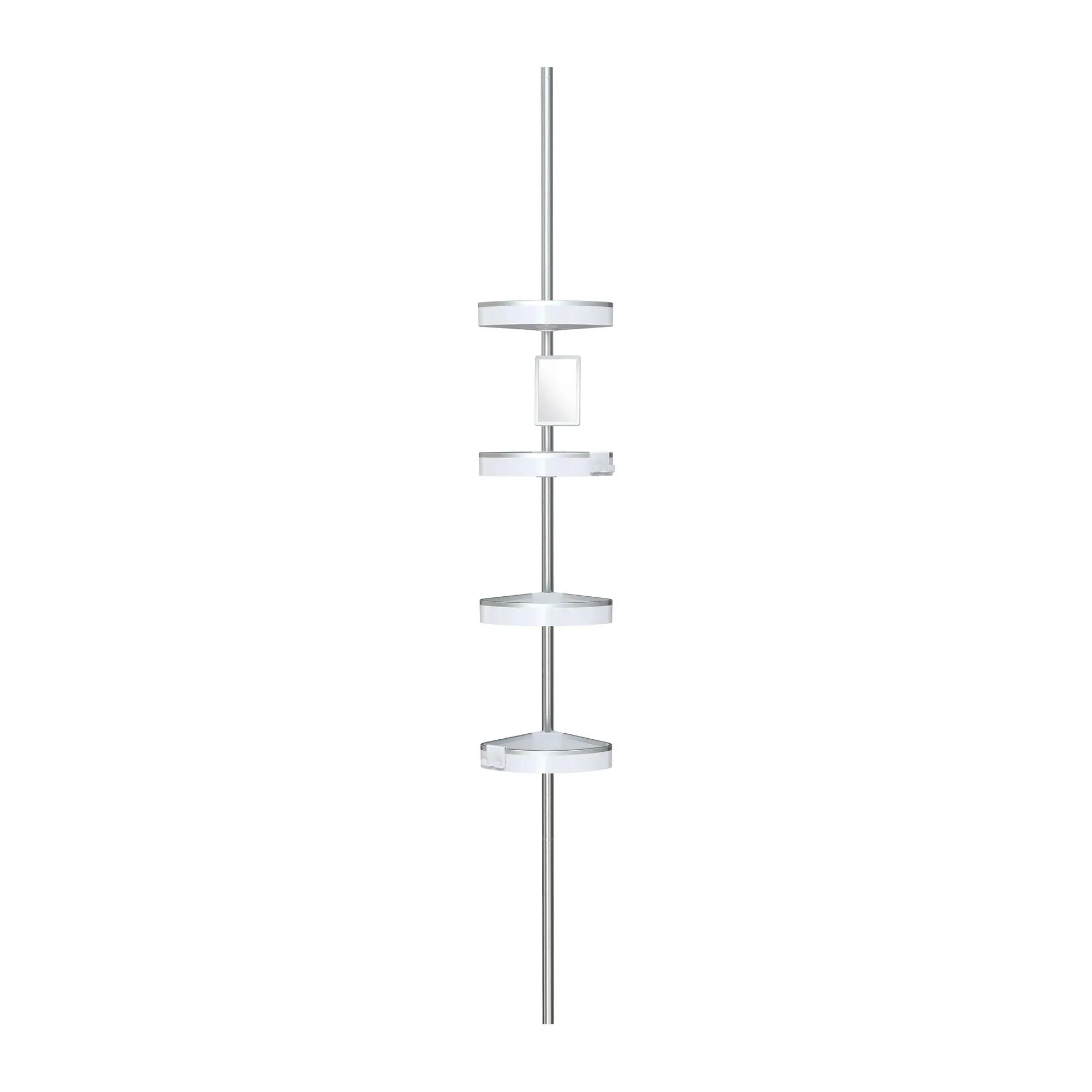 Better Living H iRISE 4 Tension Shower Caddy w ith Mirror
