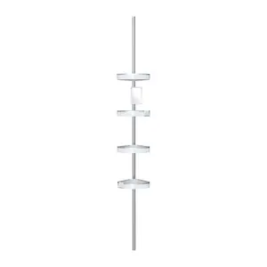 Better Living H iRISE 4 Tension Shower Caddy w ith Mirror