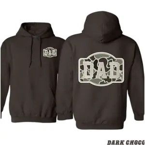 Camo Dad Hoodie – Hunting Style Hoodie for Men – Outdoor Country Sweatshirt – Perfect Gift for Fathers, Hunters, and Outdoorsmen – Fall & Winter Family Outfit Idea