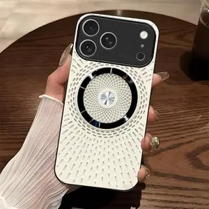 Perfect tech gift! Luxury Magnetic Phone Case for iPhone 17 Pro Max, Sleek Geometric Design for Men & Women — 975