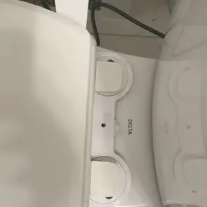 Hibbent Bidet Attachment for Toilet, Non-Electric Dual Nozzle for Frontal & Rear Wash, Adjustable Water Pressure Control, Fresh Water Bidet Toilet Seat, Self Cleaning Water Sprayer, White