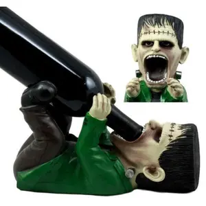 Prometheus Dr Victor Frankenstein Wine Holder Figurine 10.25"L Halloween Party