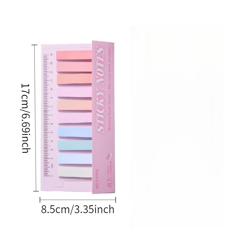 6 models 1200 index stickers Simple Morandi colour post it notes Gradient colour suitable for notebook reading marks
