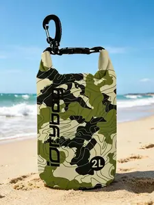 Idrybag Camouflage Waterproof Bag, Ipx6 Water-Resistant Dry Bag, Durable and Stain-Resistant, Ideal for Travel, Kayaking, Beach, Hiking