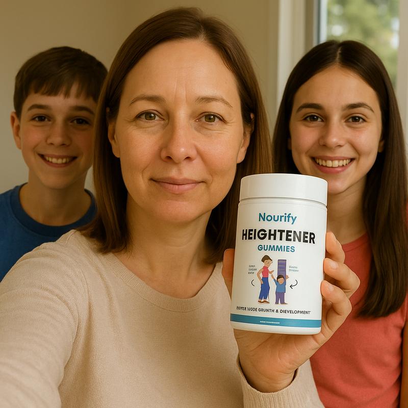 Nourify Heightener Gummies – Bone & Development Nutritional Supplement, Strawberry Flavor