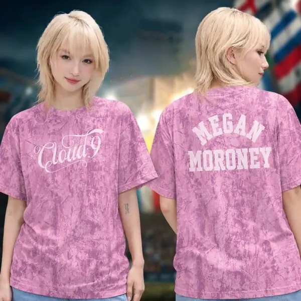 Megan Moroney Cloud 9 Tour Merch Pink Camo 3d T-shirt