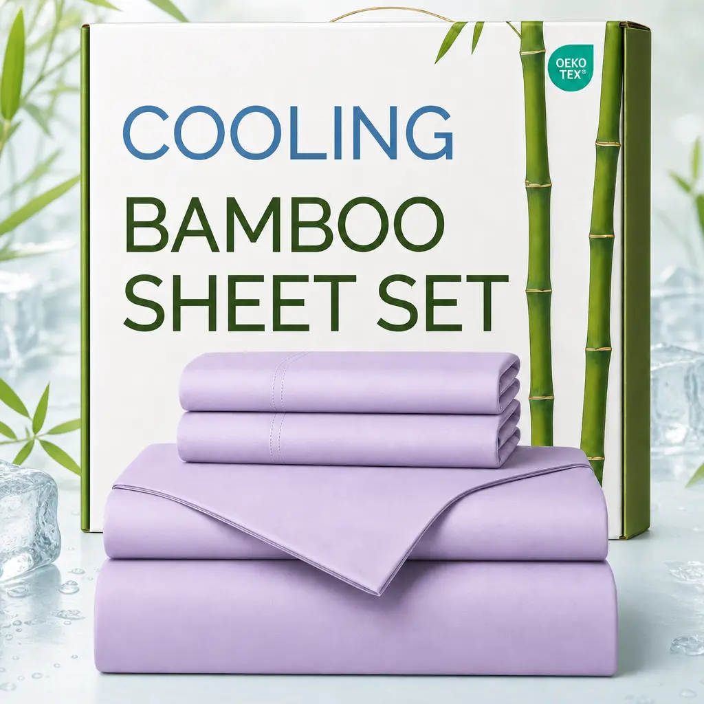 Luxury Bamboo Duvet Cover - Breathable & Skin Friendly, Easy to Care & Machine Washable, Quality Tested, Made For You With Love