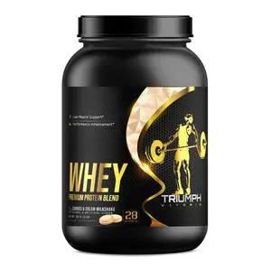 TRIUMPH VITAMIN Whey Premium Protein Blend, Cookies & Cream Milkshake Flavor, 28 Servings, 5 lbs Healthcare Supplement
