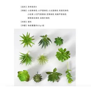 20 Pieces (Random Styles) Artificial Succulents - Realistic Faux Plants with Fuzzy Green Leaves, No Flower Pot Required, Indoor & Outdoor Decoration, Perfect for Valentine's Day, Weddings, Parties and Gardens - Durable Plastic Succulent Set, Succulent Dec