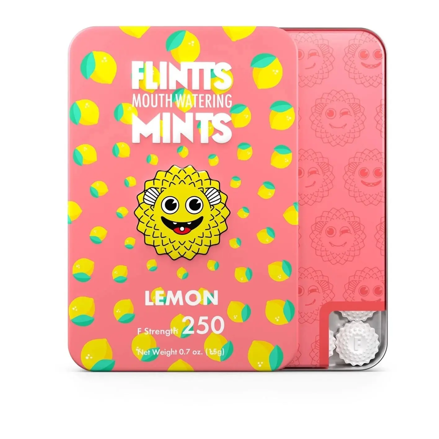 Flintts Mouth Watering Mints - Lemon , pack of 1 0.7oz