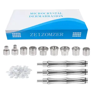 Diamond Dermabrasion Head Microdermabrasion Kit (9 Tips 3 Wands 1 Pack Filters) Facial Exfoliator Tool for Home