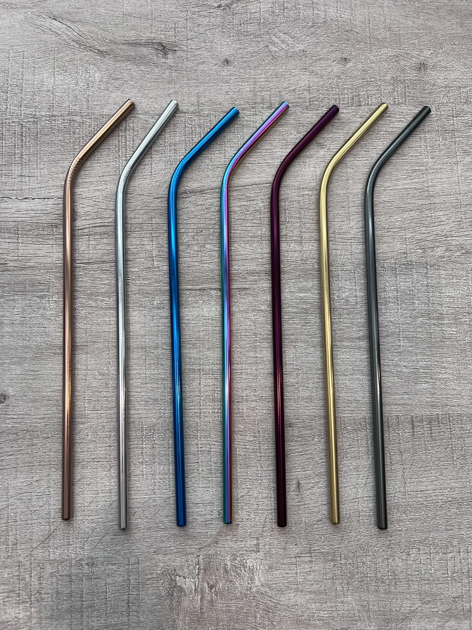 Colored Metal Straws