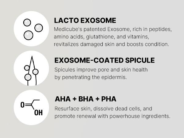 [medicube] Zero Exosome Spicule Shot Serum Skincare Aha Ampoule