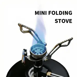 Ultralight Camping Gas Stove for Backpacking and Picnic Mini Folding Pocket Burner