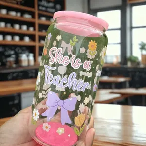 Teacher cute bow cup