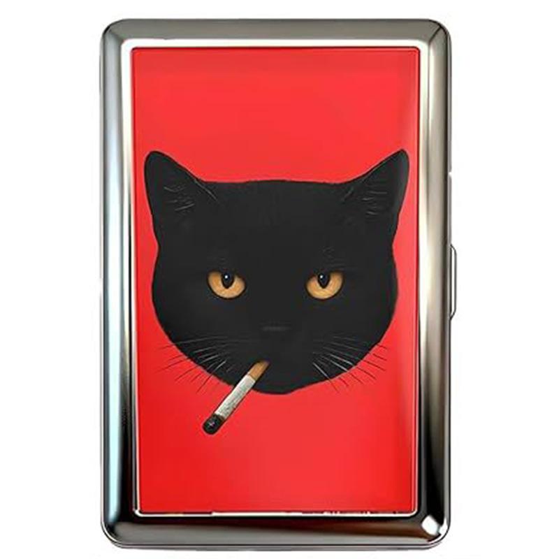 Vintage Versatile Metal Card Cash Case Portable Organizer for Cards Cash and Small Essentials