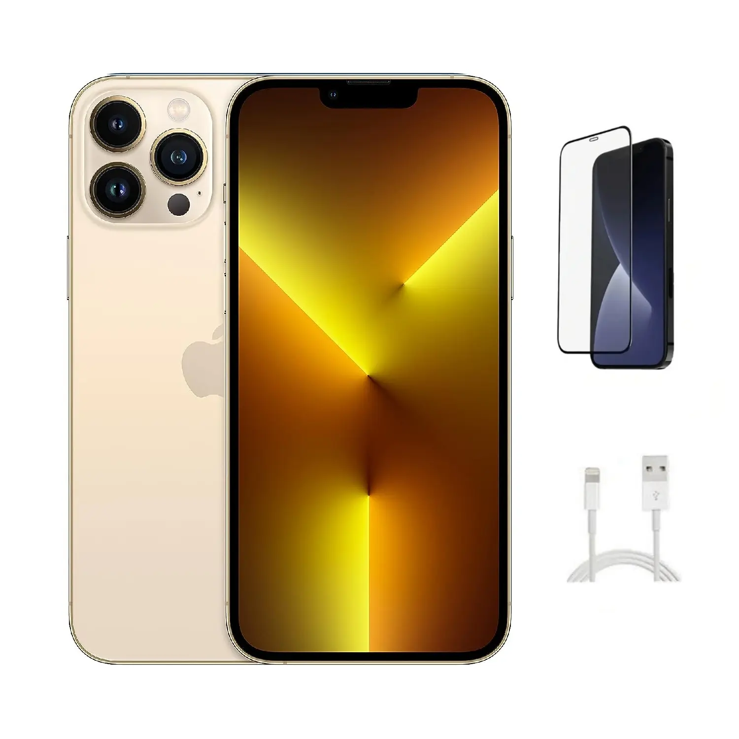 Refurbished iPhone 13 Pro (Unlocked)-Excellent Condition with Tempered Glass Screen Protector & 1 Year Warranty  A2483