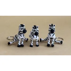Zany Zebra - Articulated Flexi Keychain
