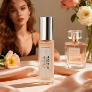 WARMKISS  Eau de Parfum 0.34oz (10ml) – Long Lasting Floral Musk Fragrance for Women | Notes of Jasmine, Cotton & Musk | Portable Travel Size | Perfect for Daily Wear, On-the-Go & Layering | Clean Skin Scent Mini Women's Long-Lasting Perfume Set