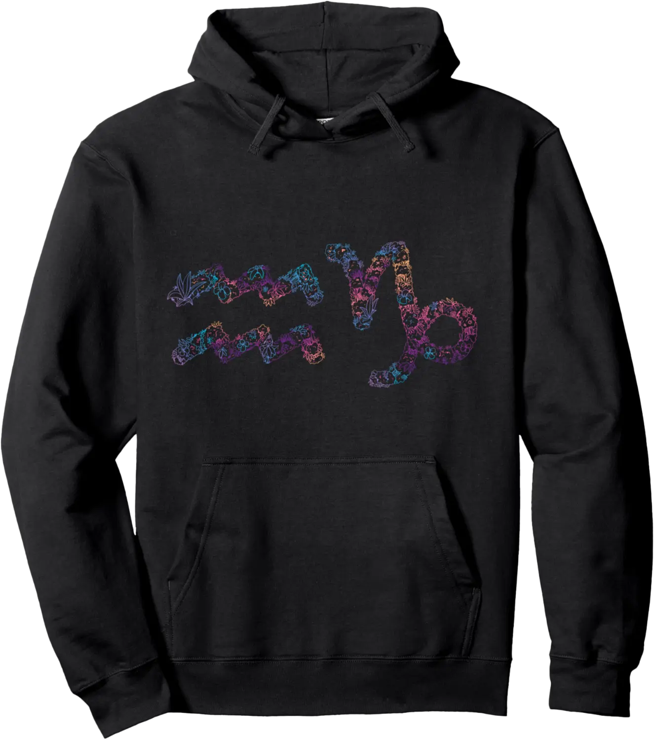 Astrology Zodiac Signs Aquarius and Capricorn Couple Pullover Hoodie - Robertbobby Shop 91B0BRWNL4YF
