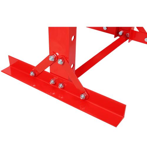 12Ton Bottle Jack Shop Press with Gauge, Bend, Straighten, or Press Parts, Install Bearings, U-Joints, Bushings, Ball Joints, and Pulleys,RED