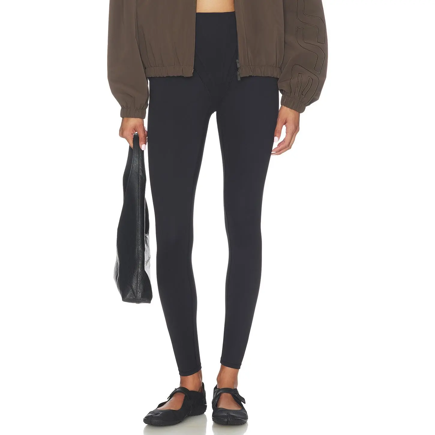 NikeSKIMS Matte Corset Leggings in Obsidian