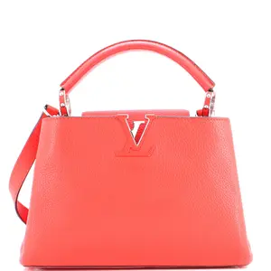 Pre-owned Louis Vuitton Leather Top Handle Bags Capucines Bag BB by Rebag