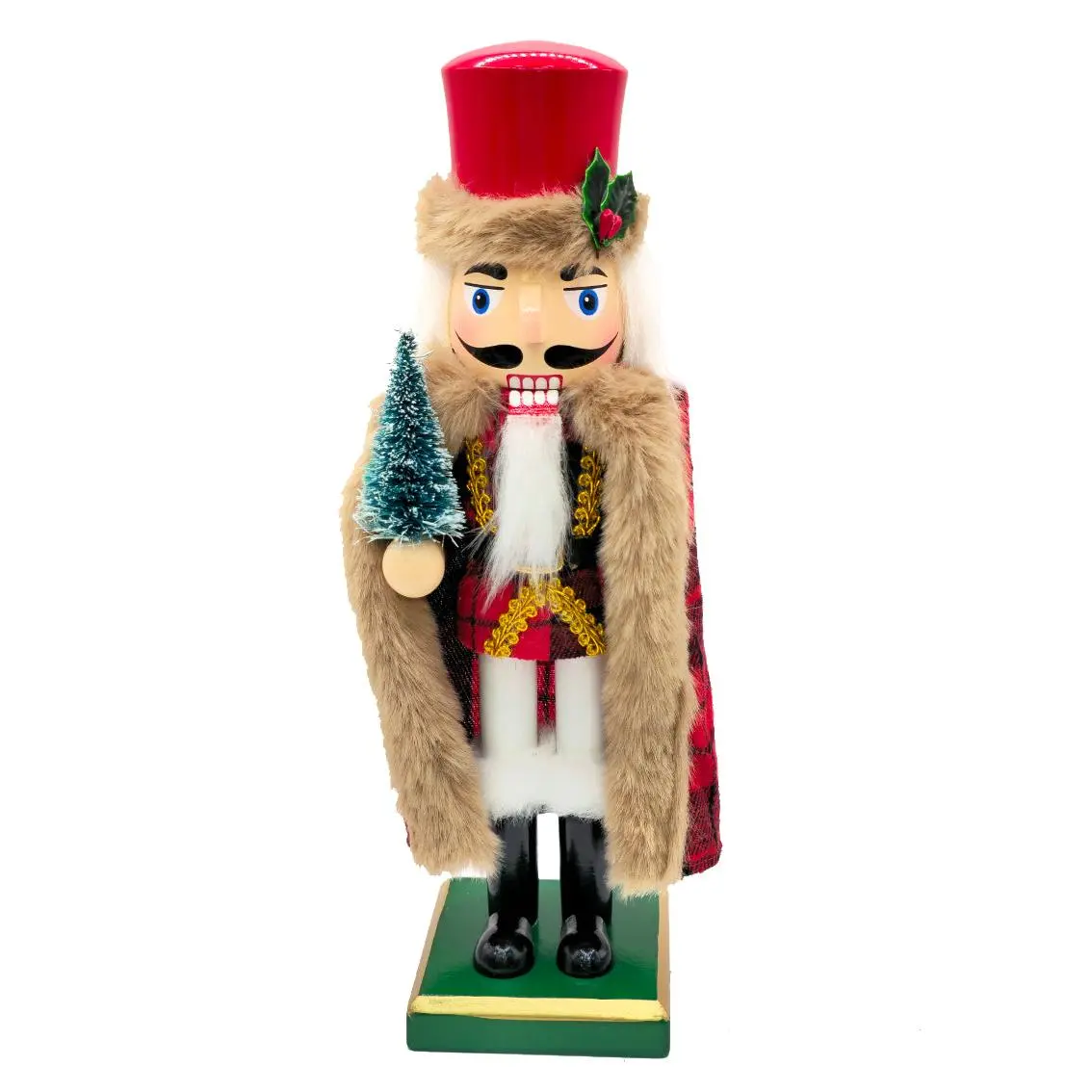 Christmas Tree Wooden Nutcracker F07AM9-22-N01890B