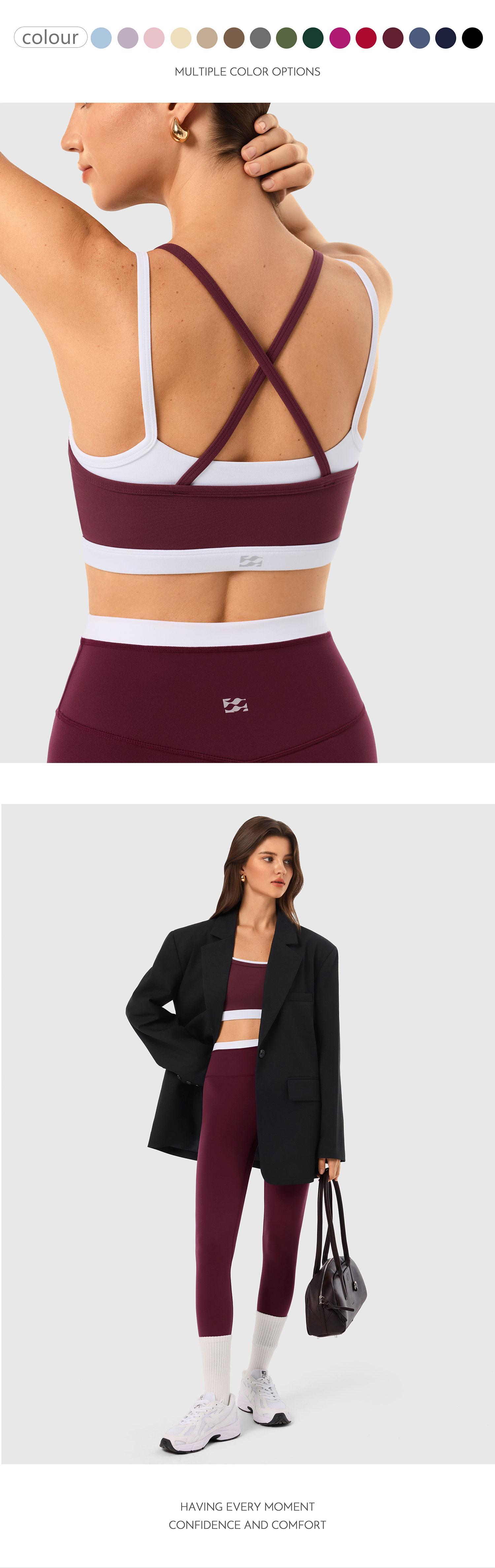 INNO MINT Women's 2-Piece Matching Workout Set, Women's Clothes with Seamless Yoga Leggings & Padded Sports Bra for Gym Athletic Use