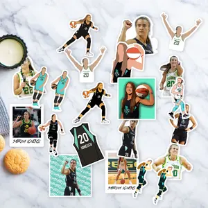 Stickers Pack 20 Pcs Sabrina Bumper Ionescu Bottle Guitar Waterproof Colorful Luggage Vinyl Skateboard Car Laptop Water Aesthetic Bike