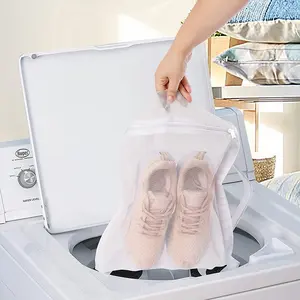 Sneaker Washing & Drying Bag Adjustable Strap Fits Most Dryers Large 15.5x15.5 Inches Mesh Design for Optimal Air Circulation Easy to Use and Clean - Laundry