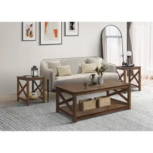 Favorer Novato 3 Pieces Coffee Table Sets