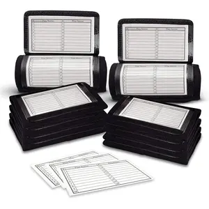 Quarterback (QB) Play Wristband - Adult Size - Pro Football Armband Playbook - 10 Pack (Black)