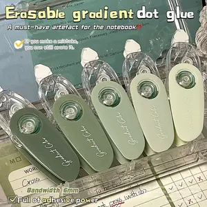 5-Pack Blue/ Gradient Erasable Dots Glue, High Adhesive Reusable Tape, Smooth Application No Residue, Handmade Crafting Essential