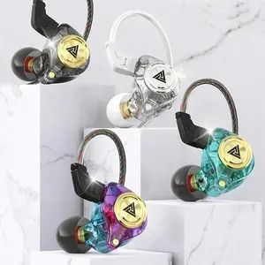 2026 QKZ AK3 In-Ear Wired Earphones with Mic, HiFi Subwoofer Noise Cancelling Earbuds for Sports Gym Gaming, 8D Stereo Audio Headset monitor headphone