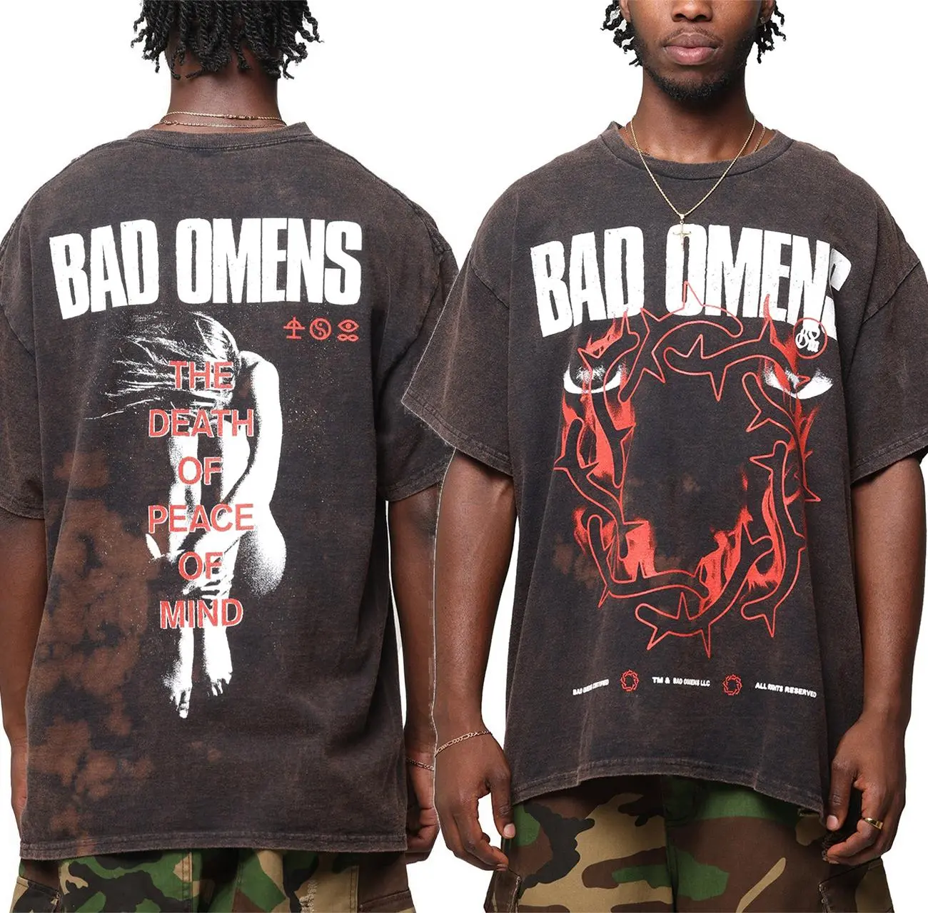 Bad Omens Vintage Band T-Shirt Dark Aesthetic Outfit 2025 ttb18115