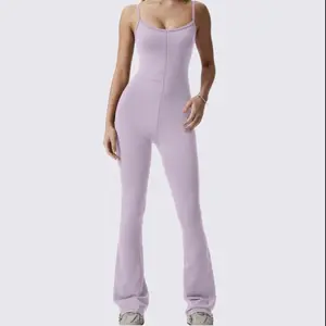 Bubble gum Pink Flared Jumpsuit