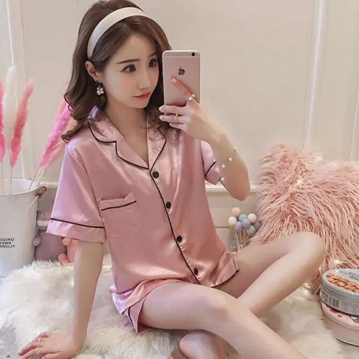 Short sleeved shorts   pink